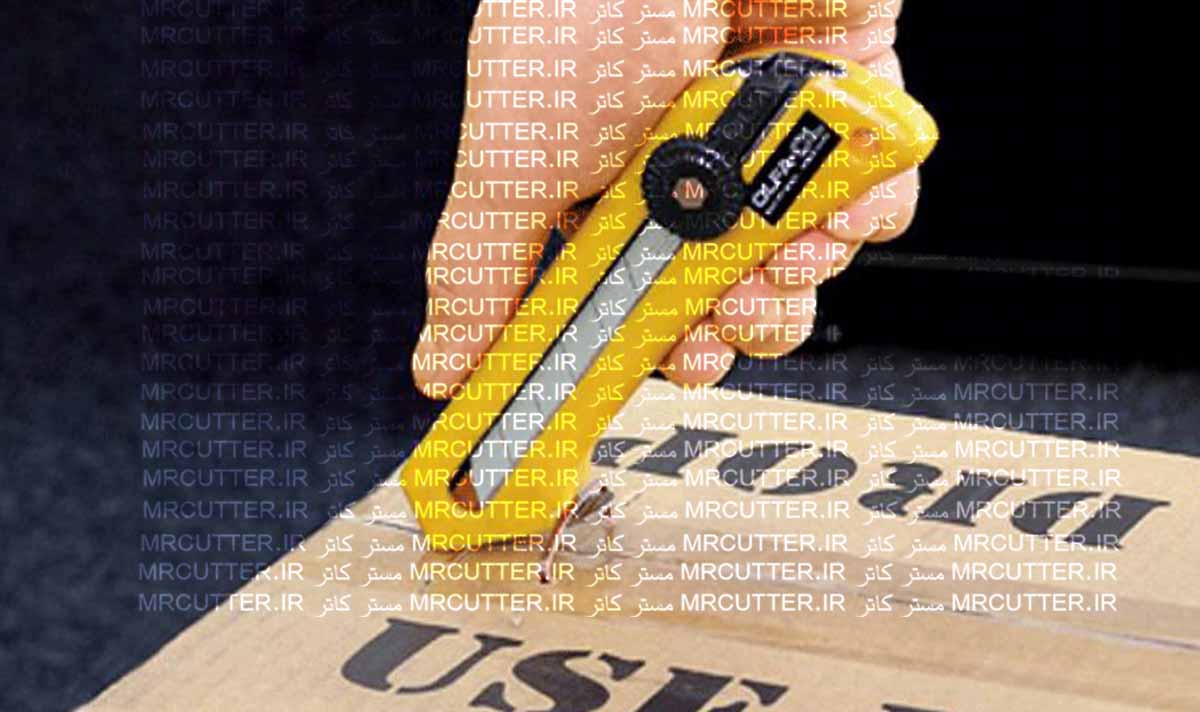 کاتر الفا مجهز به منگنه کن کارتن OLFA کد CL