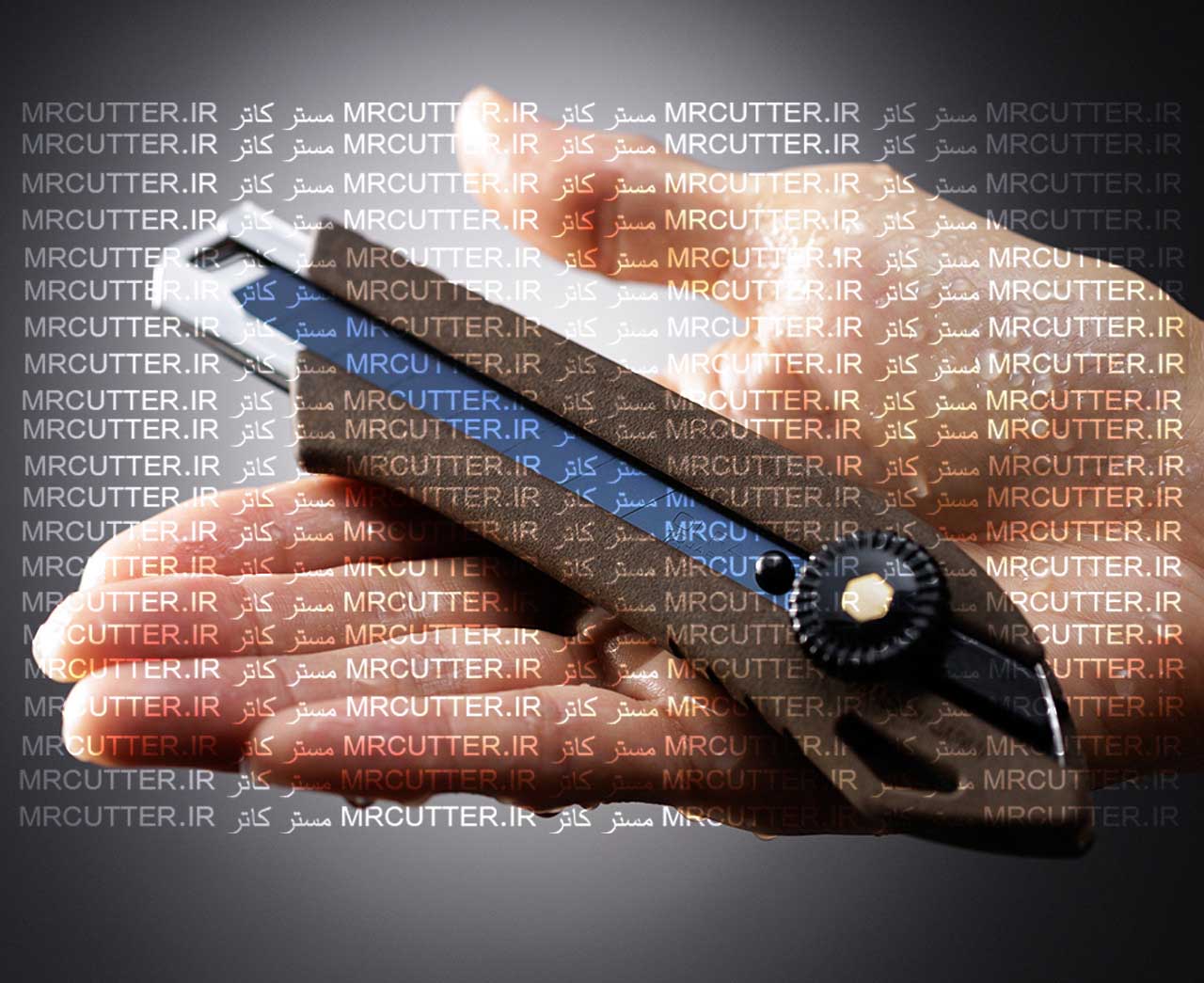 کاتر بزرگ چوبی الفا ژاپنی قفل اتوماتیک OLFA