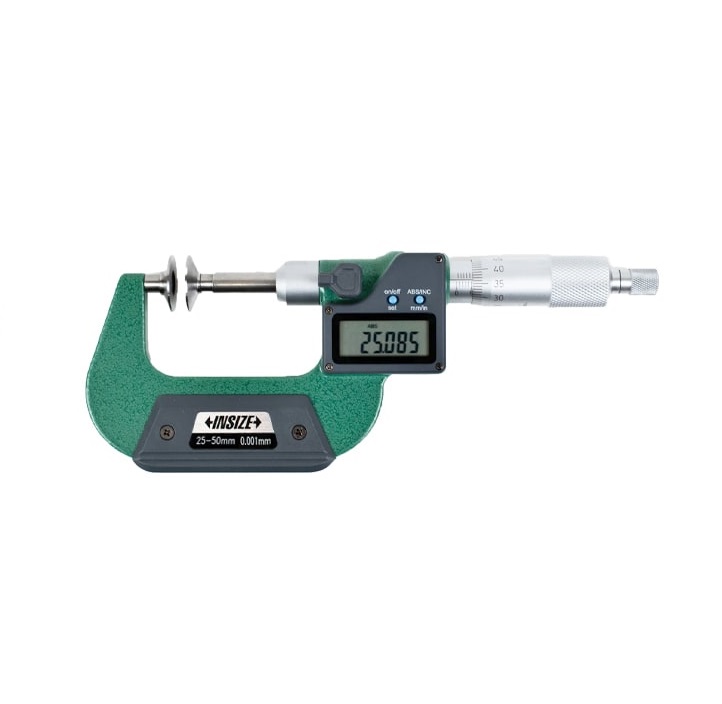 میکرومتر فک بشقابی دیجیتال اینسایز 50-25 خارج سنج مدل 50-3594