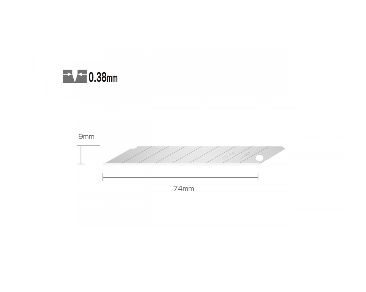 تیغ کاتر ۳۰ درجه الفا ژاپنی (DKB-5) | OLFA
