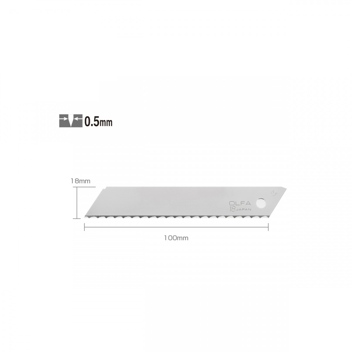 تیغ ژاپنی بزرگ استیل الفا (LWB-3B) OLFA