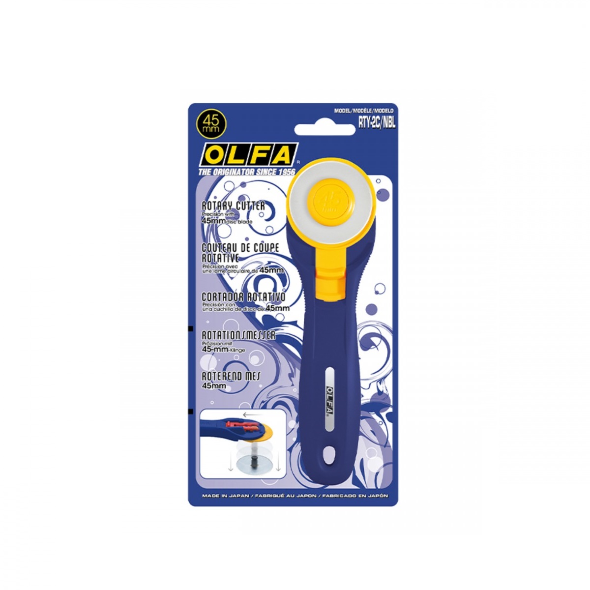 کاتر غلتکی الفا ژاپنی (RTY-2C/NBL) OLFA