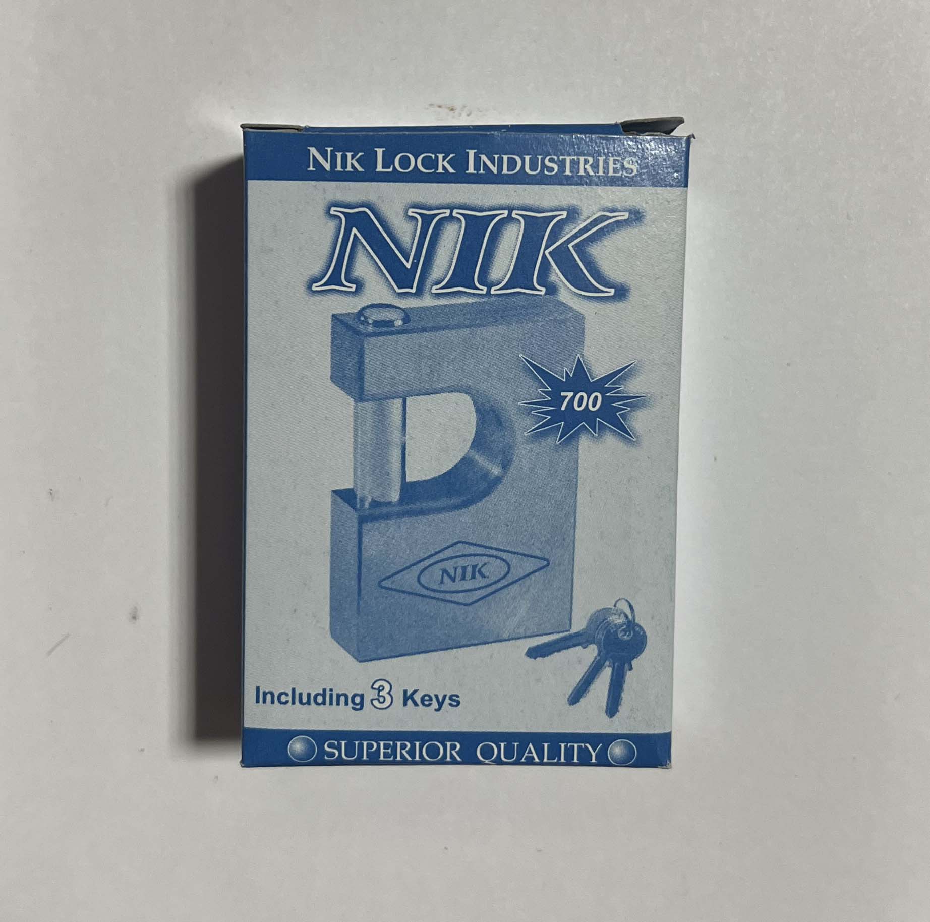 قفل کتابی برنجی نیک سایز 70